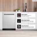 24" Top Control Stainless Steel Pocket Handle 44db Dishwasher With Auto Door Open view 5