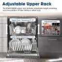 24" Top Control Stainless Steel Pocket Handle 44db Dishwasher With Auto Door Open view 9