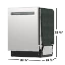 24" Top Control Stainless Steel Pocket Handle 44db Dishwasher With Auto Door Open view 21