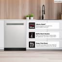 24" Top Control Stainless Steel Pocket Handle 44db Dishwasher With Auto Door Open view 4