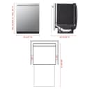STUDIO 24" Top Control Dishwasher,40 dBA,TrueSteam,3rd Rack,1HR Cycle view 17