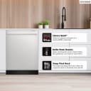 24" Top Control Stainless Steel Handle 44db Dishwasher With Auto Door Open view 5