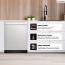 24" Top Control Stainless Steel Handle 44db Dishwasher With Auto Door Open view 4