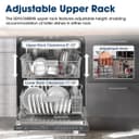 24" Top Control Stainless Steel Handle 44db Dishwasher With Auto Door Open view 9