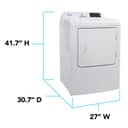 Avanti Front Load Gas Vented Clothes Dryer, 7.0 cu. ft. Capacity view 5