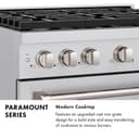 30in. 4.2 cu. ft. 4 Burner Gas Range with Convection Gas Oven in Stainless Steel view 14