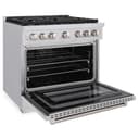 36 In. 5.2 Cu. Ft. Paramount Gas Range With 6 Burner Cooktop And Convection Gas Oven In Stainless Steel view 16