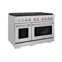 48in. 6.7 cu. ft. 8 Burner Double Oven Gas Range in Stainless Steel view 1