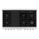 48in. 6.7 cu. ft. 8 Burner Double Oven Gas Range in Stainless Steel view 3