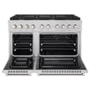 48in. 6.7 cu. ft. 8 Burner Double Oven Gas Range in Stainless Steel view 5