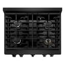 30in. 4.2 cu. ft. 4 Burner Gas Range with Convection Gas Oven in Black Stainless Steel view 5