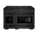 48in. 6.7 cu. ft. 8 Burner Double Oven Gas Range in Black Stainless Steel view 4