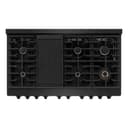 48in. 6.7 cu. ft. 8 Burner Double Oven Gas Range in Black Stainless Steel view 6