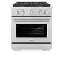 30in. 4.2 cu. ft. Gas Range with Convection Gas Oven in Stainless Steel with 4 Brass Burners view 7