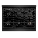 AutographEdition 36 in. 5.2 cu. ft. 6 Burner Gas Range with Convection Gas Oven in Black Stainless Steel and Polished Gold Accents view 6