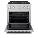 30in. 4.2 cu. ft. 4 Burner Gas Range with Convection Gas Oven in DuraSnow Stainless Steel view 18