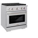 30in. 4.2 cu. ft. 4 Burner Gas Range with Convection Gas Oven in DuraSnow Stainless Steel view 16
