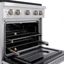 30in. 4.2 cu. ft. 4 Burner Gas Range with Convection Gas Oven in DuraSnow Stainless Steel view 8