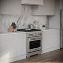 30in. 4.2 cu. ft. 4 Burner Gas Range with Convection Gas Oven in DuraSnow Stainless Steel view 5