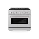 36in. 5.2 cu. ft. 6 Burner Gas Range with Convection Gas Oven in DuraSnow Stainless Steel view 20