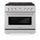 36in. 5.2 cu. ft. 6 Burner Gas Range with Convection Gas Oven in DuraSnow Stainless Steel view 18
