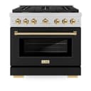 Autograph Edition 36 in. 5.2 cu. ft. 6 Burner Gas Range with Convection Gas Oven in DuraSnow® view 4