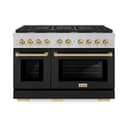 Autograph Edition 48 in. 6.7 cu. ft. 8 Burner Double Oven Gas Range in DuraSnow® view 2