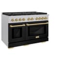 Autograph Edition 48 in. 6.7 cu. ft. 8 Burner Double Oven Gas Range in DuraSnow® view 5