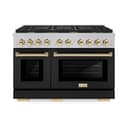 Autograph Edition 48 in. 6.7 cu. ft. 8 Burner Double Oven Gas Range in DuraSnow® view 2