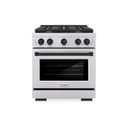 AutographEdition 30 in. 4.2 cu. ft. 4 Burner Gas Range with Convection Gas Oven in Stainless Steel and Matte Black Accents view 2