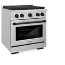 AutographEdition 30 in. 4.2 cu. ft. 4 Burner Gas Range with Convection Gas Oven in Stainless Steel and Matte Black Accents view 3
