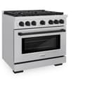 AutographEdition 36 in. 5.2 cu. ft. 6 Burner Gas Range with Convection Gas Oven in Stainless Steel and Matte Black Accents view 3