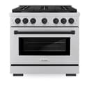 AutographEdition 36 in. 5.2 cu. ft. 6 Burner Gas Range with Convection Gas Oven in Stainless Steel and Matte Black Accents view 4