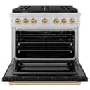 Autograph Edition 36 in. 5.2 cu. ft. 6 Burner Gas Range with Convection Gas Oven view 5