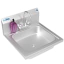 17 in. Stainless Steel Commercial Hand Sink with Gooseneck Faucet, Bowl Size 14" x 10" x 5 view 1