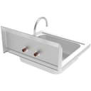 17 in. Stainless Steel Commercial Hand Sink with Gooseneck Faucet, Bowl Size 14" x 10" x 5 view 3
