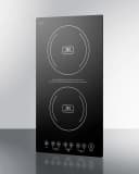 12" Wide 230V 2-Burner Induction Cooktop view 2