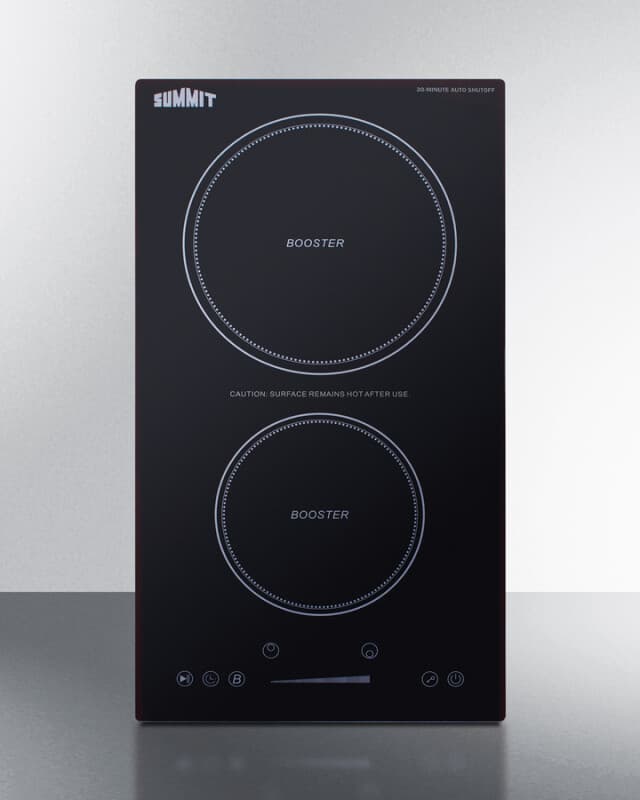 12" Wide 208-240V 2-Zone Induction Cooktop With Safety Shutoff