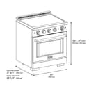 30 in. 4.2 cu. ft. Paramount Induction Range with 4 Element Cooktop and Electric Convection Oven view 7