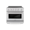 36 In. 5.2 Cu. Ft. Paramount Induction Range With 5 Element Cooktop And Electric Convection Oven In Stainless Steel view 1
