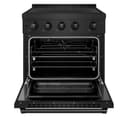 30 In. 4.2 Cu. Ft. Paramount Induction Range With 4 Element Cooktop And Electric Convection Oven In Black Stainless Steel view 3
