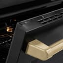 Autograph Edition 36 In. 5.2 Cu. Ft. Paramount Induction Range With 5 Element Cooktop And Electric Convection Oven In Black Stainless Steel With Champagne Bronze Accents view 7