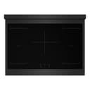 Autograph Edition 36 In. 5.2 Cu. Ft. Paramount Induction Range With 5 Element Cooktop And Electric Convection Oven In Black Stainless Steel With Polished Gold Accents view 2