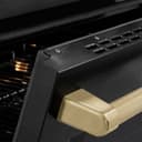 Autograph Edition 36 In. 5.2 Cu. Ft. Paramount Induction Range With 5 Element Cooktop And Electric Convection Oven In Black Stainless Steel With Champagne Bronze Helix Handle And Knob Accents view 9