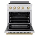 Autograph Edition 30 in. 4.2 cu. ft. Paramount Induction Range with 4 Element Cooktop and Electric Convection Oven view 3
