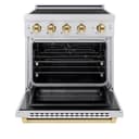 Autograph Edition 30 in. 4.2 cu. ft. Paramount Induction Range with 4 Element Cooktop and Electric Convection Oven view 3