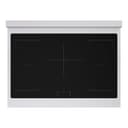 Autograph Edition 36 In. 5.2 Cu. Ft. Paramount Induction Range With 5 Element Cooktop And Electric Convection Oven In Satin Stainless Steel With White Matte Door And Champagne Bronze Accents view 2