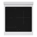 Autograph Edition 24 In. 3.2 Cu. Ft. Paramount Induction Range With 3 Element Cooktop And Electric Convection Oven In Stainless Steel With Polished Gold Accents view 2