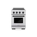 Autograph Edition 24 In. 3.2 Cu. Ft. Paramount Induction Range With 3 Element Cooktop And Electric Convection Oven In Stainless Steel With Matte Black Accents view 1