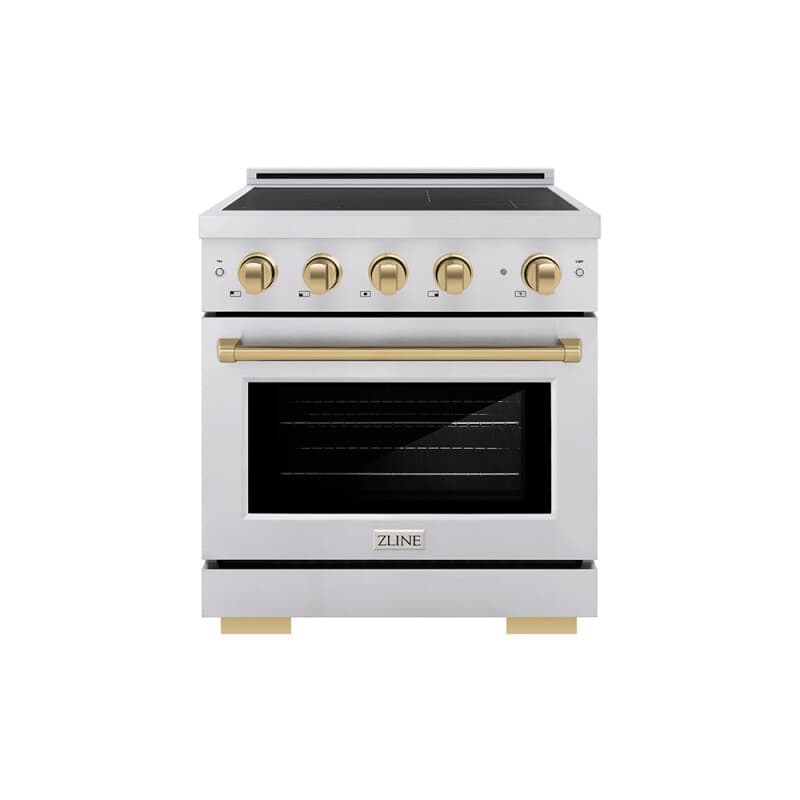 Autograph Edition 30 in. 4.2 cu. ft. Paramount Induction Range with 4 Element Cooktop and Electric Convection Oven